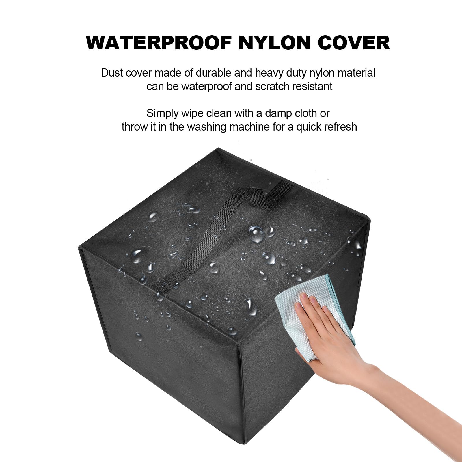 Cubierta trituradora de papel para bonsaii/para trituradoras de papel BONSEN de 14 hojas | Funda de nailon antiestática resistente al polvo para trituradora de papel (solo funda) (negro)