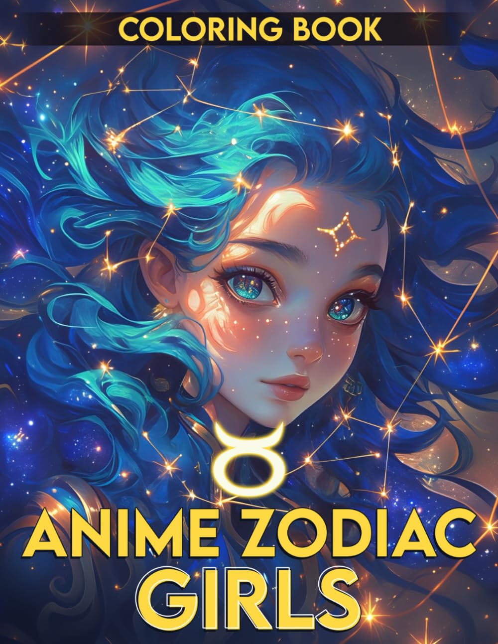 Buy Anime Zodiac Girls Coloring Book: Dive into Mystic Worlds Coloring