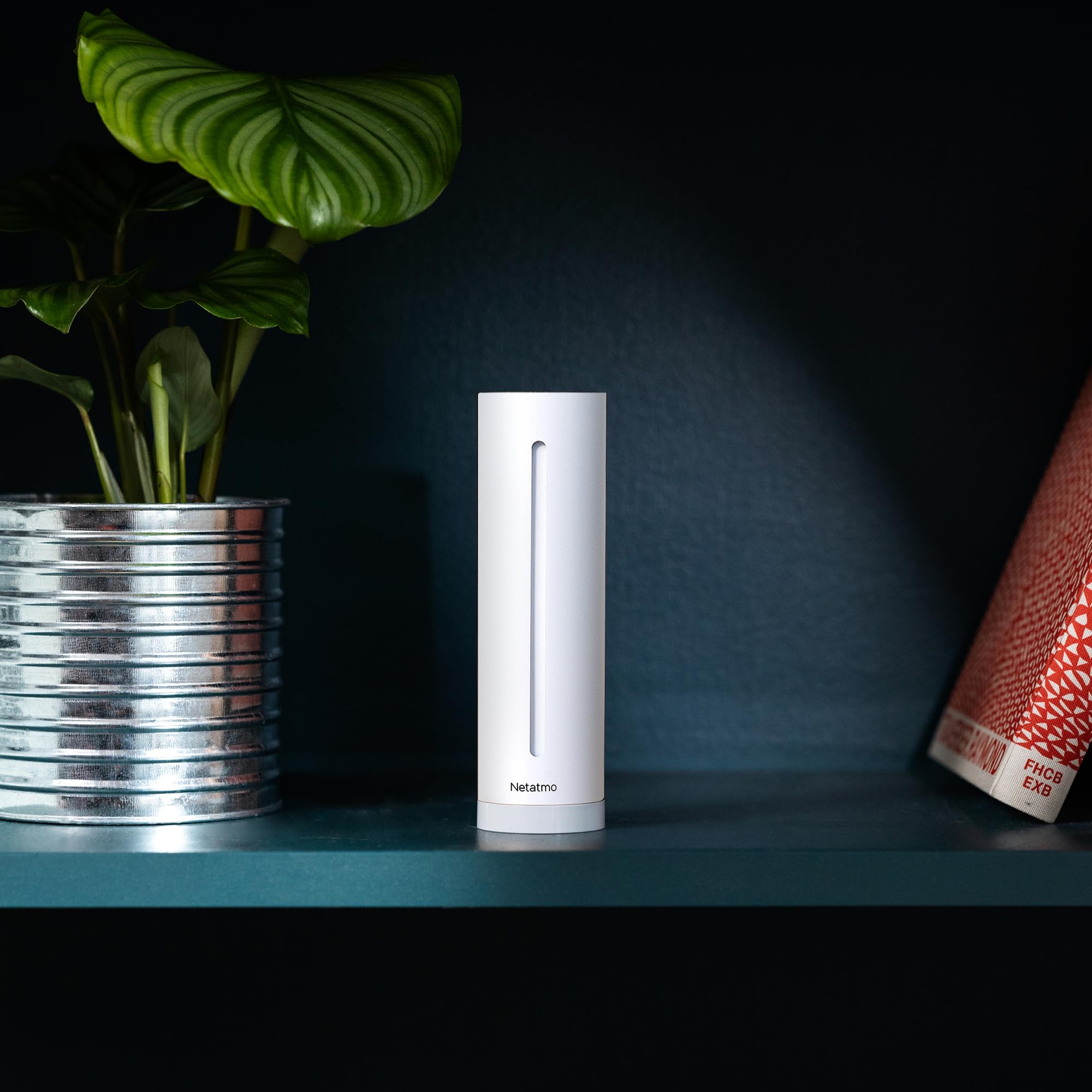 Netatmo Smarter Raumluftsensor CO2-Sensor Temperatur Luftfeuchtigkeit Geräusch Weiß NHC-EC