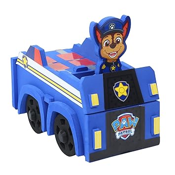 Li'l Wizards Paw Patrol Chase 3D Build N' Play|Easy Build Soft Foam Vehicle-Moving Wheels|Construction of Patrol Cruiser|Role Play & Educational STEM Toy|Learning Toy For Kids 3+|BestGift|MadeIn India
