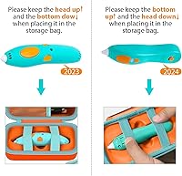 Vista 2 de ANKHOH Estuche Compatible con 3Doodler Start+ Essentials para Set 3D, Organizador de Almacenamiento para Repuesto de Filamento de Impresión y Naranja