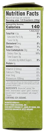 Mary's Gone Crackers, Herb, 6.5 Ounce