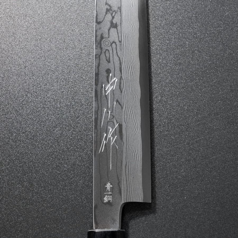 Amazon | 中川打刃物 中川作 柳切付 270mm 青一鋼 青紙一号 墨流し