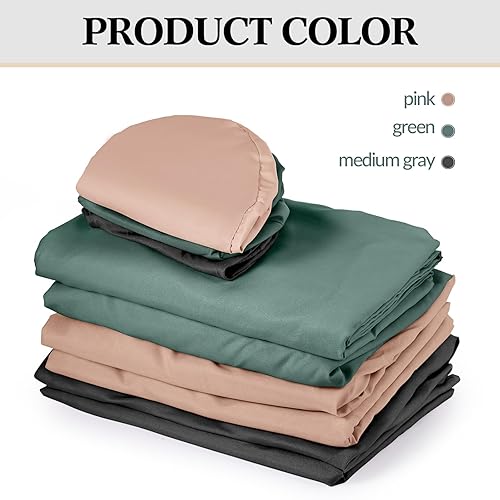 Miniatura 3 de Juego de 3 sábanas de microfibra para mesa de masaje, 3 piezas, 3 colores, cubierta plana para mesa de masaje, sábana bajera ajustable para masaje,