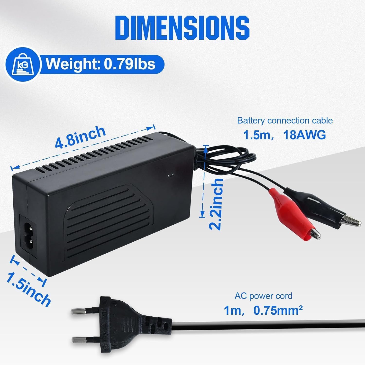 DCHOUSE 12 V 50 mm Heavy Duty Hub Actuador lineal 150 kg Máximo Lift Motor inalámbrico Control remoto Kit con batería de 6 Ah y cargador de batería (1500 N 2 pulgadas)
