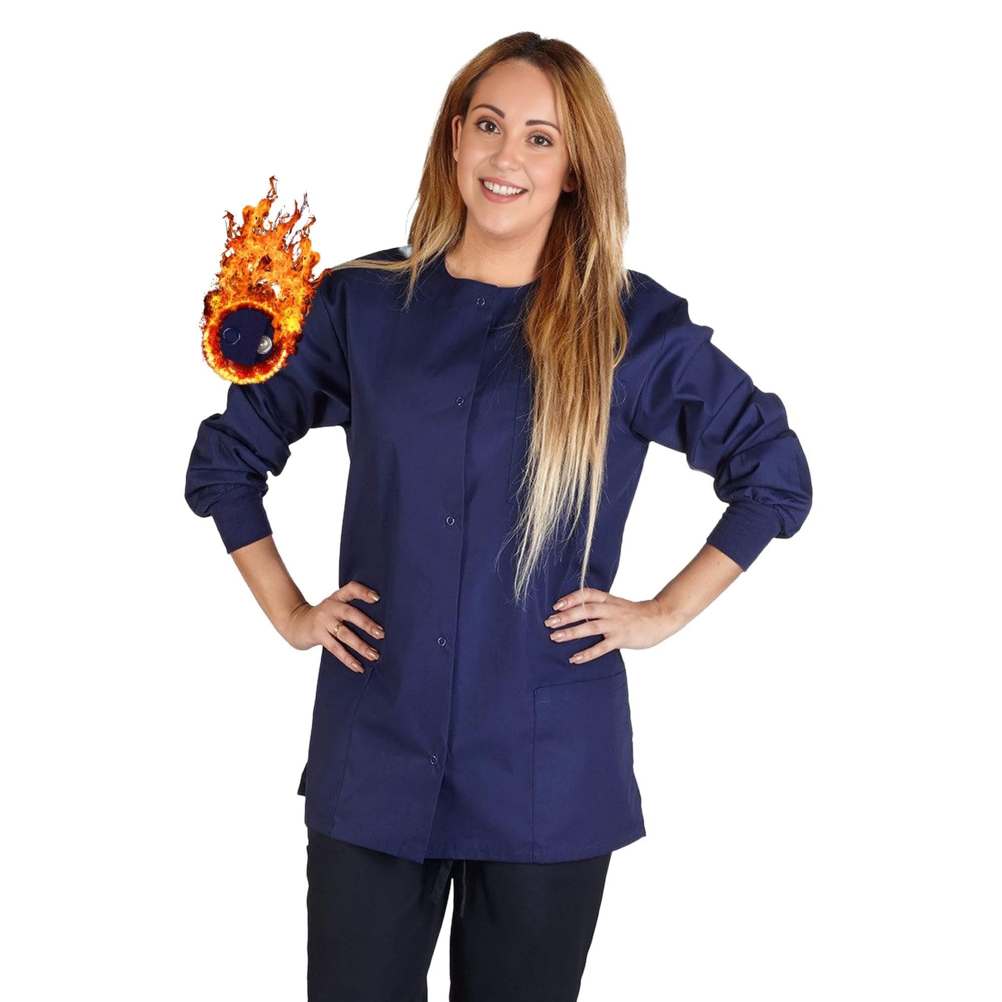 Medical Scrub Jacket Women's Scrub Jacket Warm Up Medical Scrub