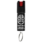 Police Magnum Mini Pepper Spray Self Defense Safety Tool- Strong Built-in Keyring Holder- Small Discreet Canister Case- Made in The USA- 1 Pack 1/2oz RED Twist Lock Keyring