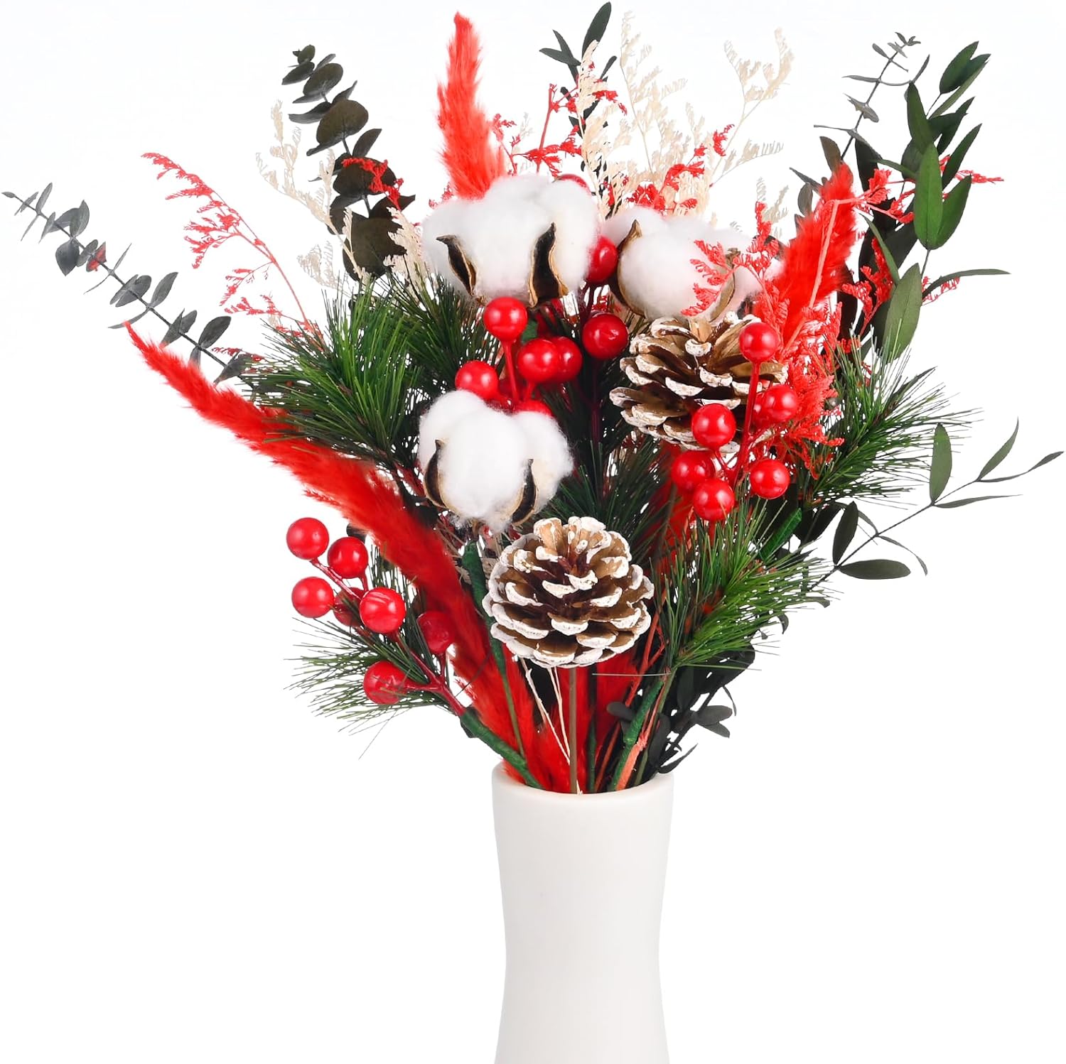 VAIPI 34 Pcs Christmas Dried Flowers Bouquets Christmas