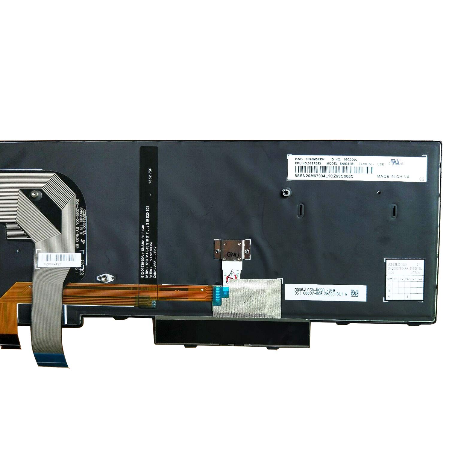 Ersatztastatur Für Lenovo ThinkPad T570/T580 - Spanisch Mit Hintergrundbeleuchtung