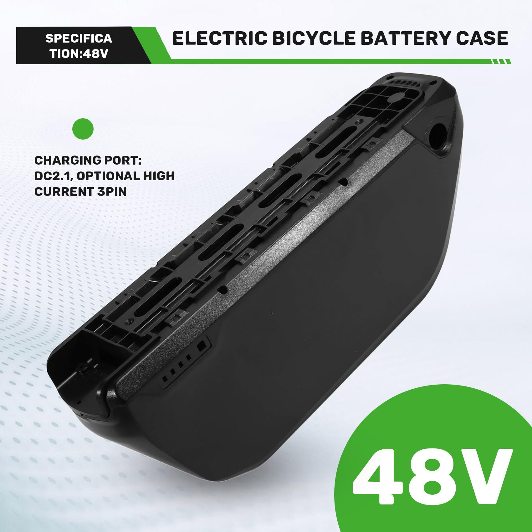 Boîtier de Batterie DP-9 pour Vélo Électrique 91 Pièces 18650 Cellules Boîtier de Batterie de Vélo Électrique pour Batterie de Tube Diagonal DIY 48 V