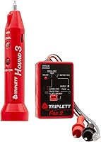 Vista 1 de Triplett 3399 Fox & Hound Premium Tone and Probe Wire Tracing Kit Generates Multiple Tones with Adjustable Sensitivity for Electrical Wire, LAN