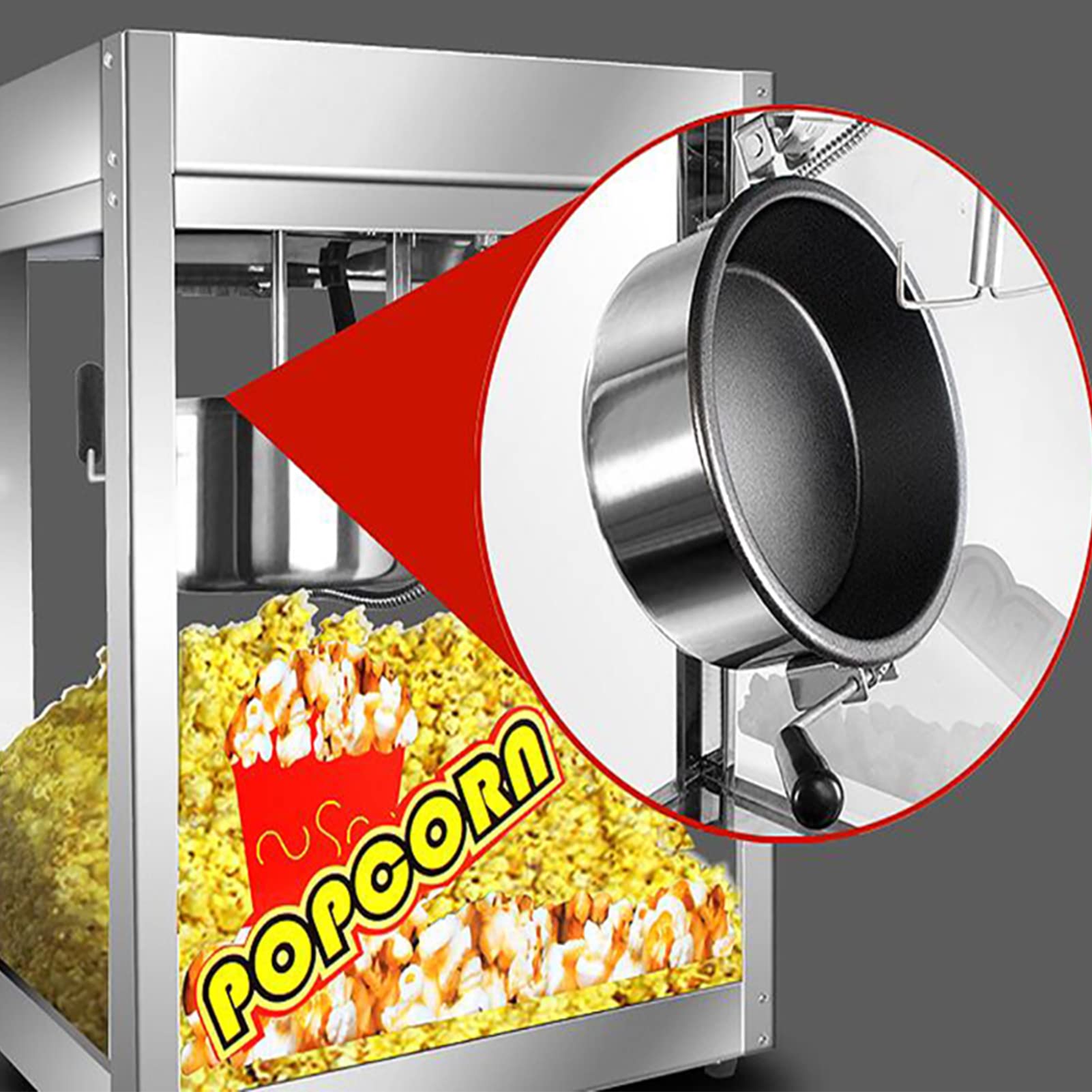 Máquina de Palomitas de maíz, Fabricante de Palomitas de maíz Retro, máquina de Palomitas de maíz de Aire Caliente, máquina de Palomitas de maíz Comercial de Aire Caliente de 1300