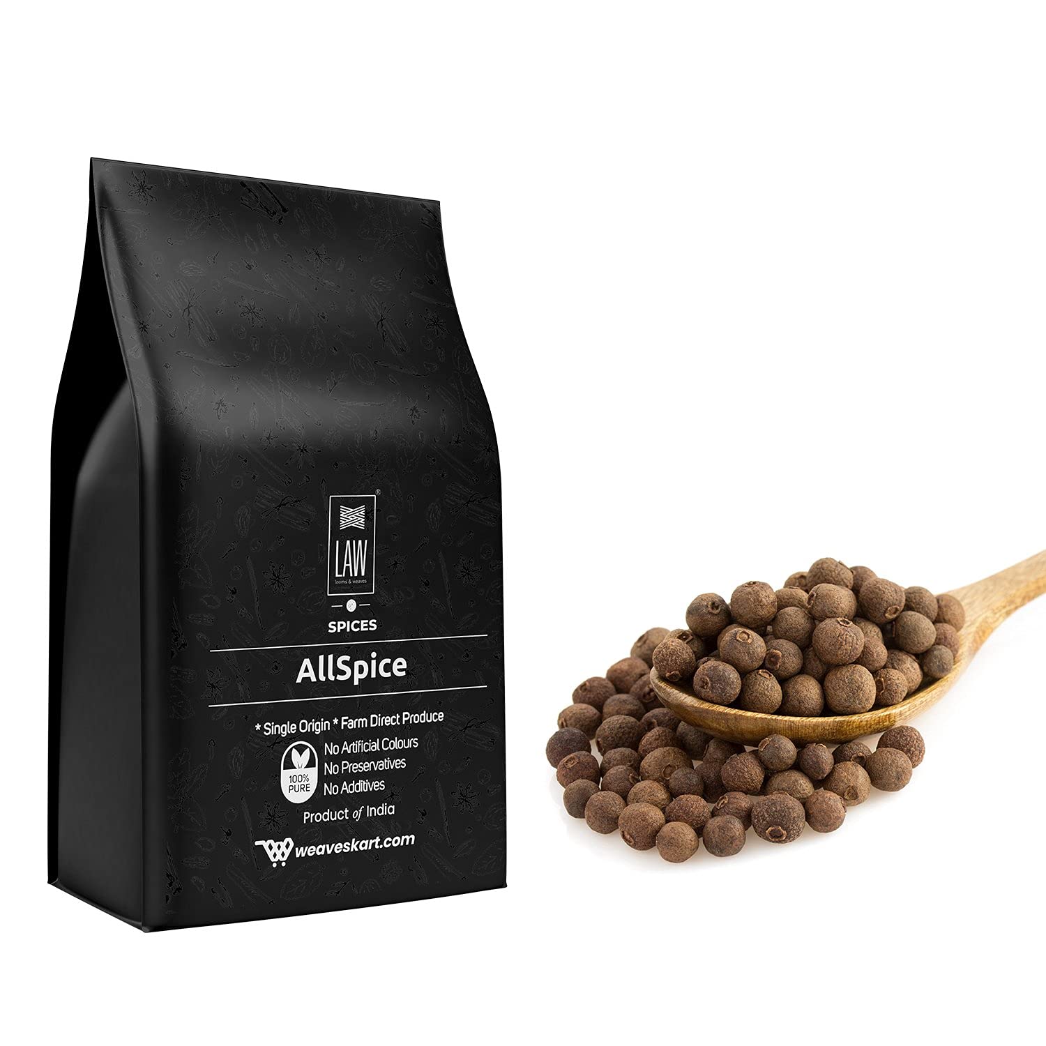 looms & weaves - Allspice (Whole) from Kerala (Jamaica Pepper/Jamaica Pimenta, SarvSugandhi) - 500 gm (B08M9RXNRC) Amazon Price History, Amazon Price Tracker