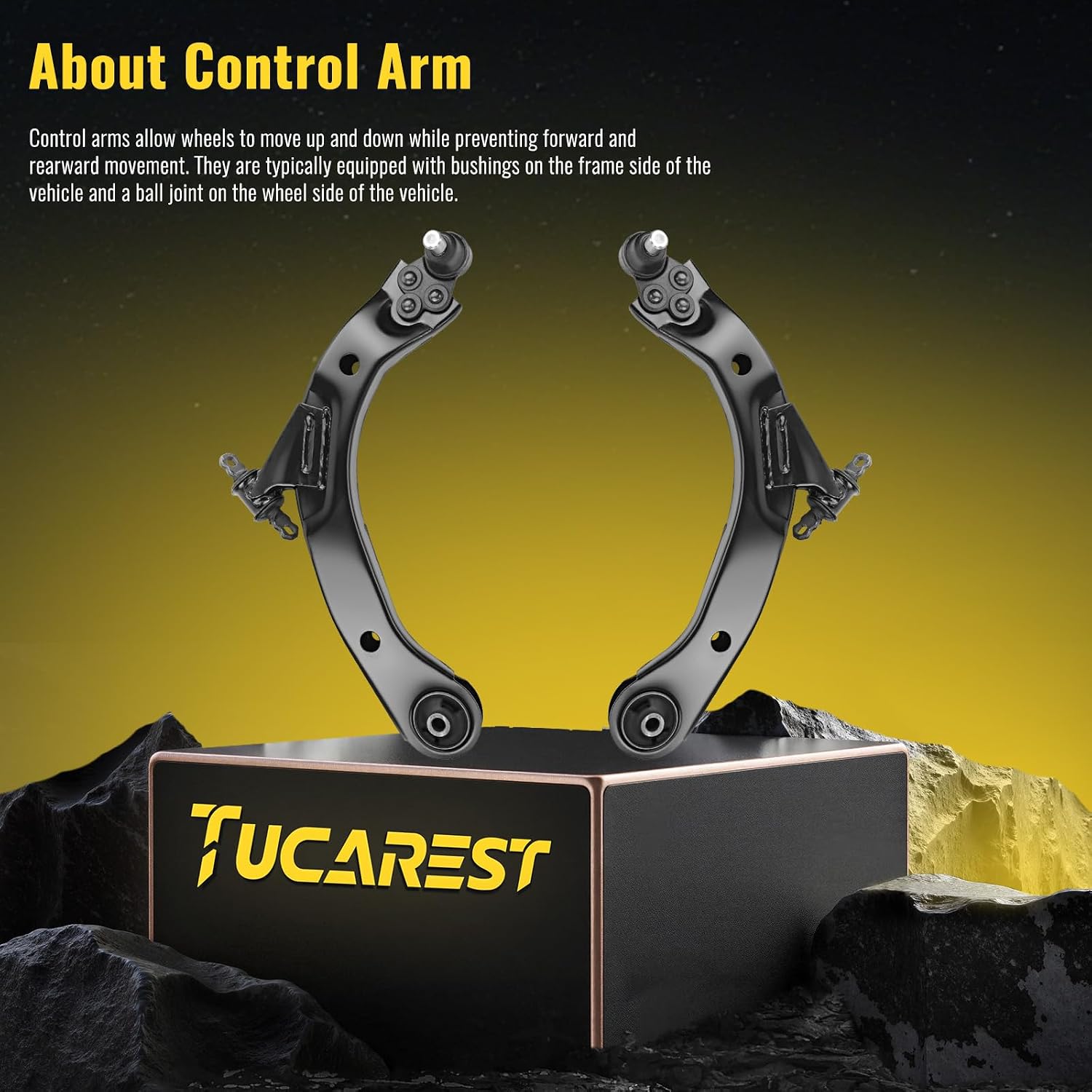 TUCAREST 2Pcs K620301 K620302 (RPO Code FE1,Soft Ride Suspension) Front Lower Control Arm and Ball Joint Assembly Compatible With Chevy Cobalt HHR, Po-ntiac G5 Pursuit, Saturn Ion Suspension