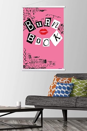 Vista 14 de Trends International Mean Girls - Burn Book Wall Poster, 22.37" x 34.00", Print and Black Hanger Bundle