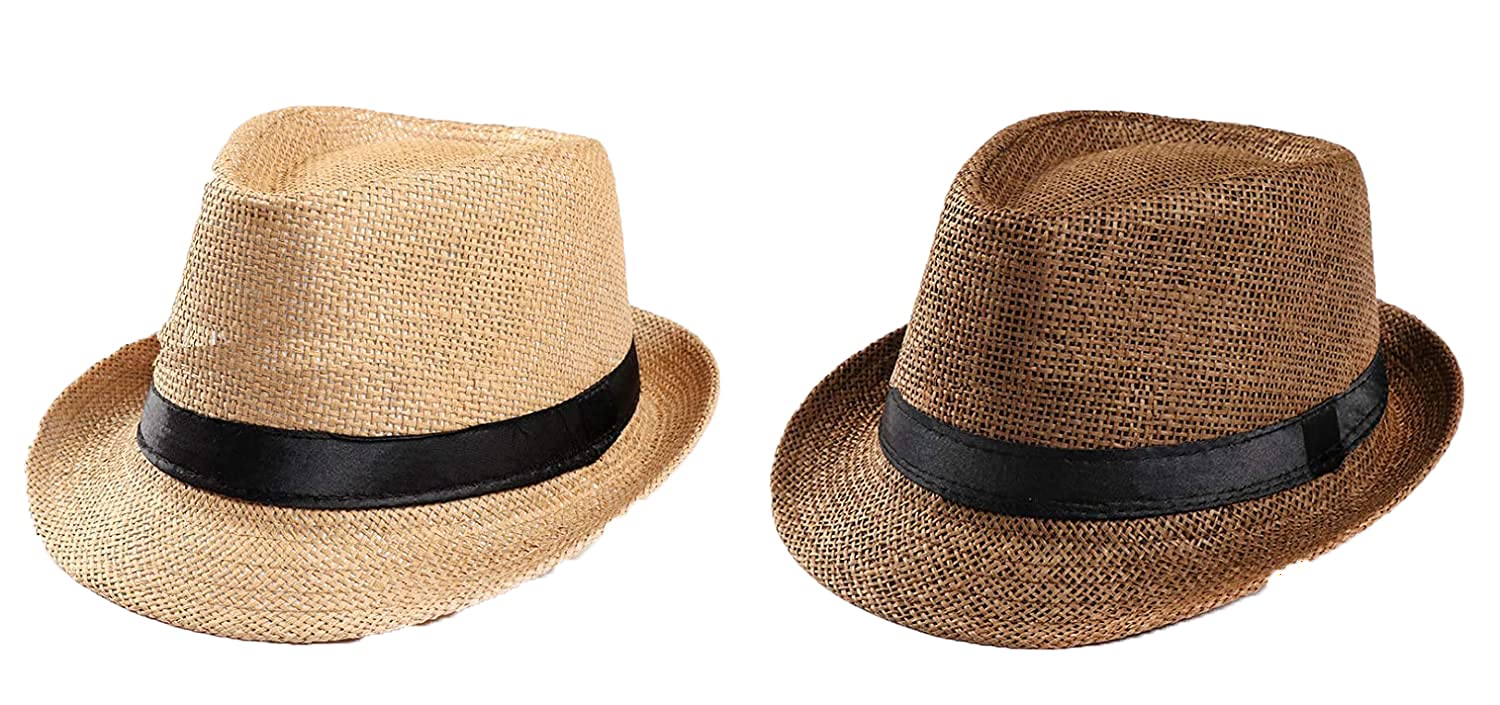 CLOTHERA Fedora Jute Round Hat (Pack of 2) Multicolor & Beige for Babies Photoshoot (6 Months to 9 Months) - Review, Price and Buying Guide