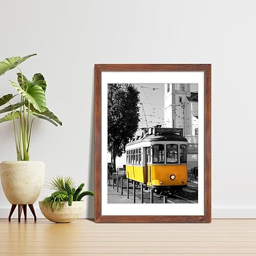 Vista 395 de LaVie Home - Portarretratos de 18 x 24 pulgadas, fotos de 16 x 20 pulgadas con paspartú, de 18 x 24 pulgadas sin paspartú, plexiglás pulido, Negro