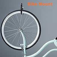 Vista 3 de 4 Pack Heavy Duty Bike Hooks - Screw in Bike Hangers for Garage Ceiling and Wall - Bicycle Storage and Hanging Wall Mount Hanger Black