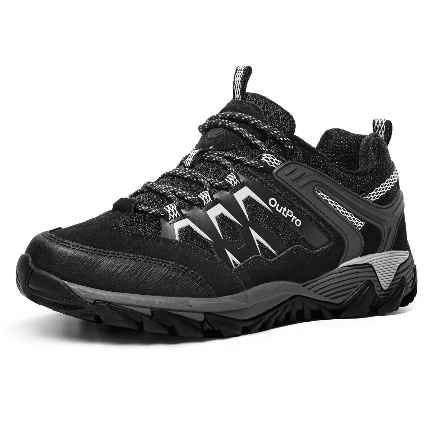 OutPro Wanderschuhe Herren Atmungsaktive Trekking für Herren rutschfest Leicht Komfort Sneaker Sportschuhe für Outdoor-Aktivitäten, Trekking und Wandern