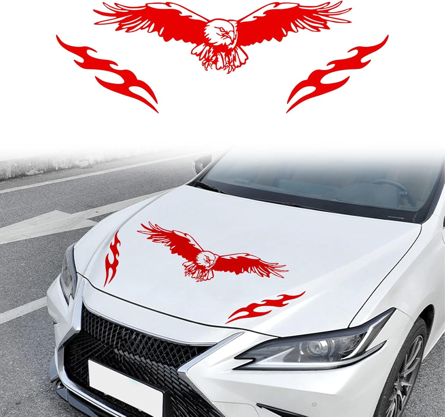 Amazon.com - RUIANTE Car Stickers Car Side Body Decals Flying Eagle and ...