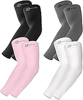Vista 36 de BHYTAKI Mangas de Protección Solar UV, Mangas de Compresión de Brazo con Enfriamiento UPF 50 para Deportes para Hombre Mujer Adolescente