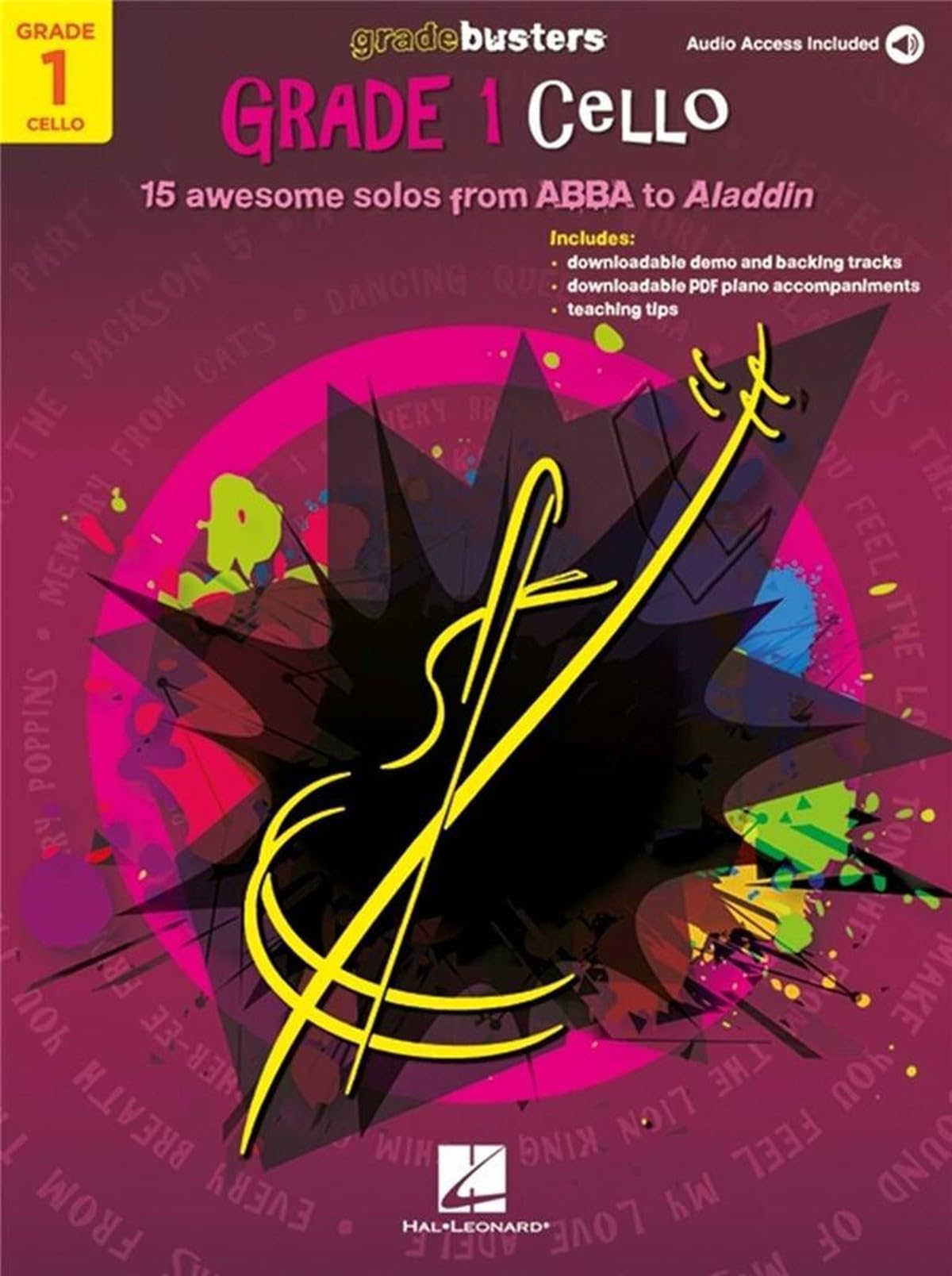 Gradebusters Grade 1 - Cello 15 awesome solos from ABBA to Aladdin