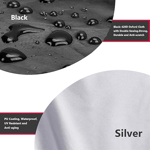 Miniatura 5 de Bopilon Funda impermeable para auto de 2 plazas para ruedas eléctricas Jeep, cubierta resistente 420D que protege los vehículos de juguete a batería