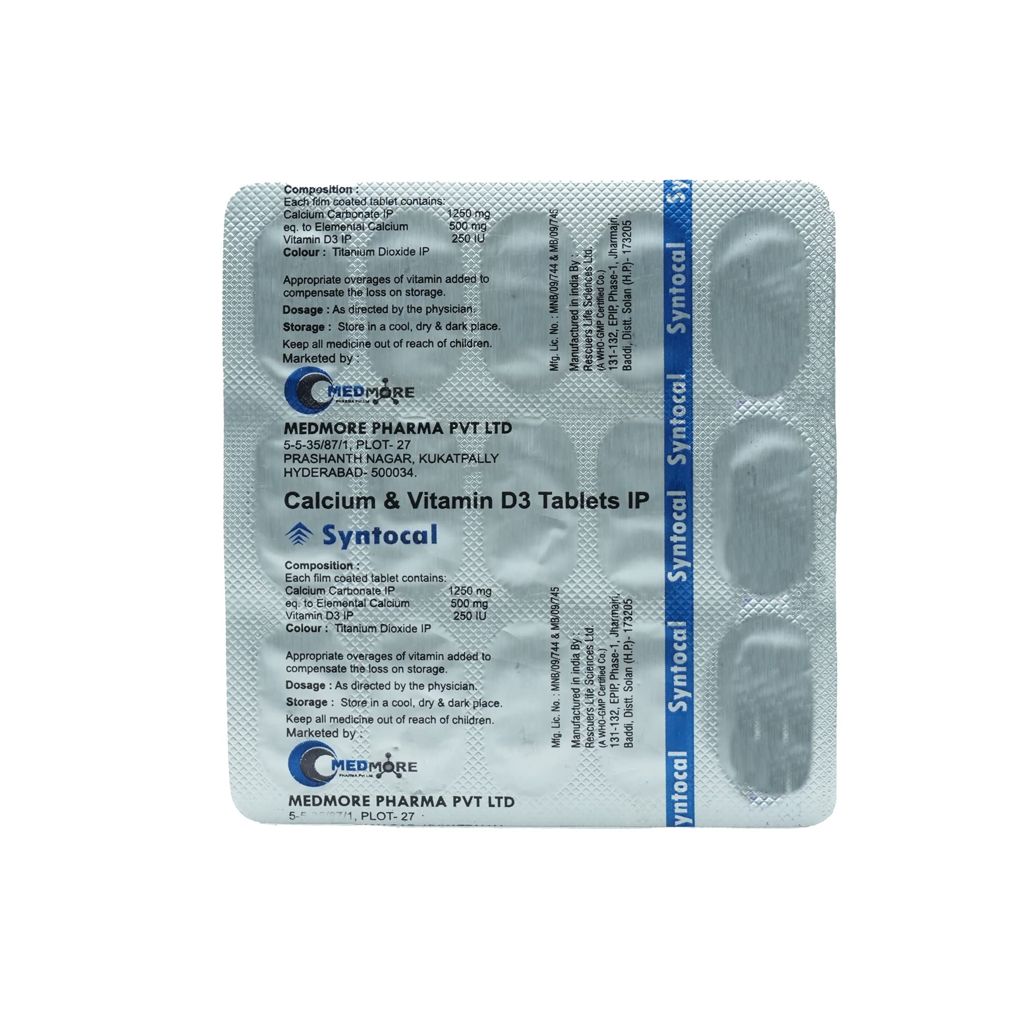 Syntocal - Strip of 15 Tablets