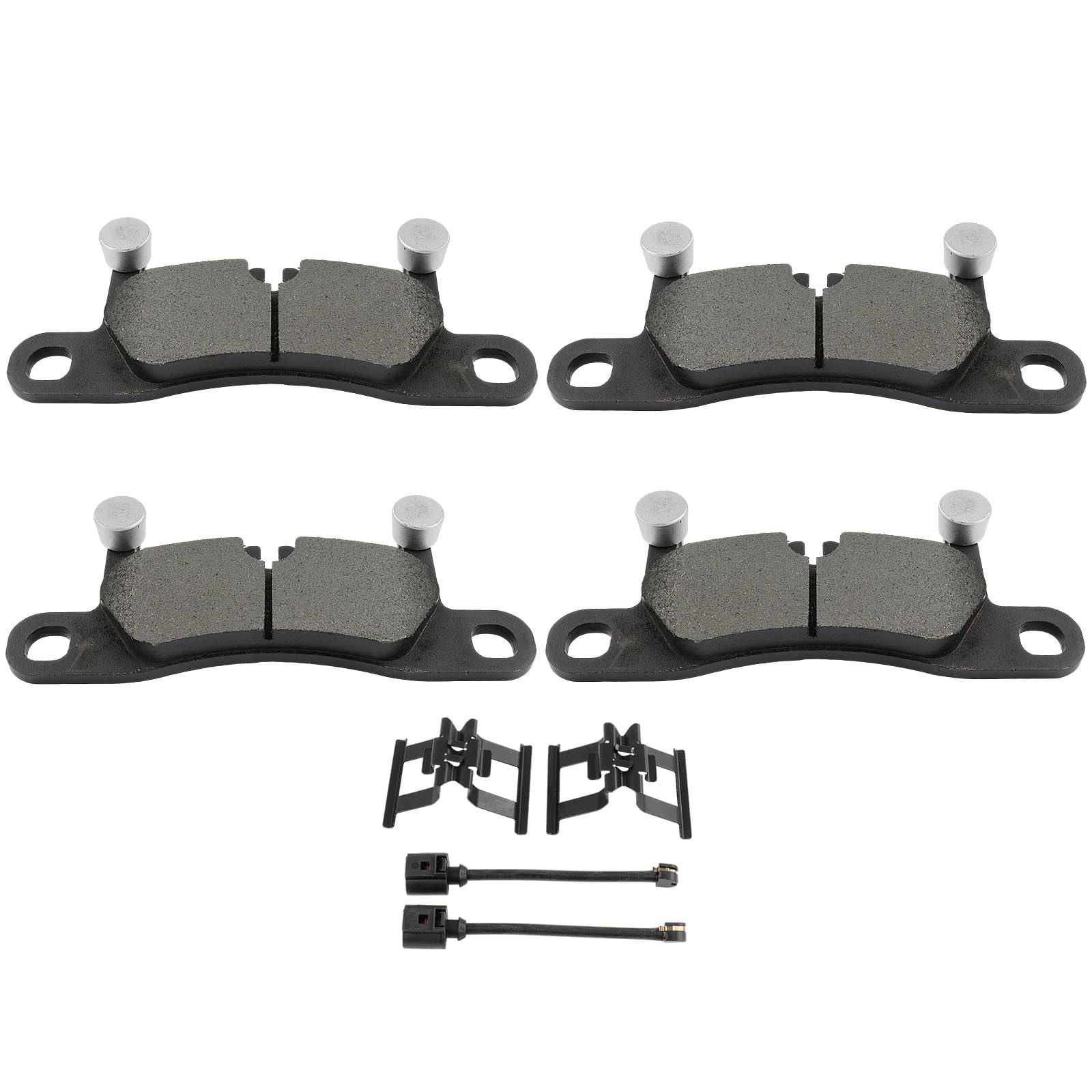 SCITOO D1453-8643 Disc Brake Pads Sets Rear Metal Brake Pads w/Hardware