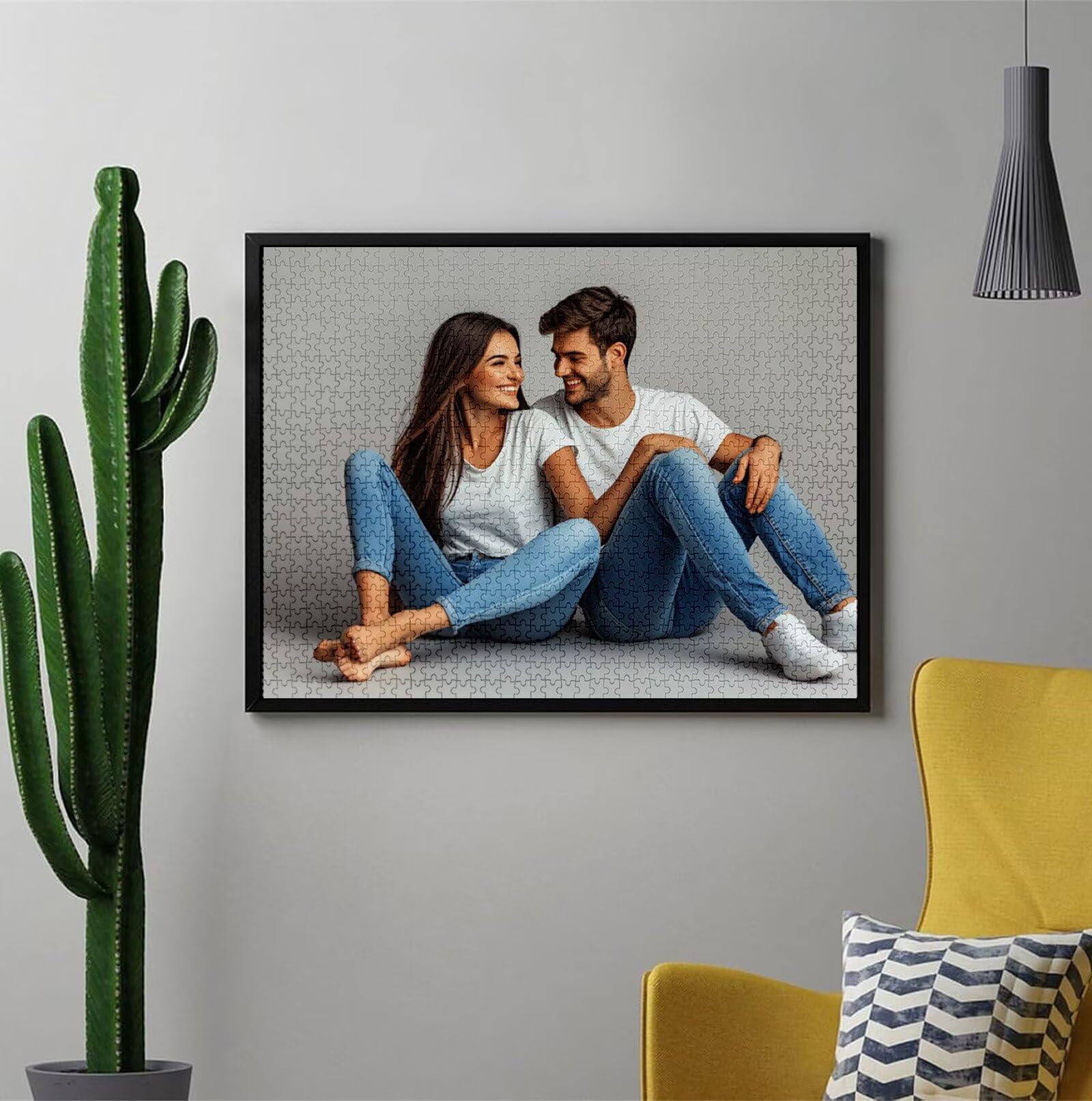 Spersonalizowane puzzle ze zdjęciami dla dorosłych, niestandardowe puzzle ze zdjęciem - 1000/1500/2000/3000/4000/5000 sztuk, spersonalizowane drewniane puzzle ze zdjęciem, prezenty dla rodziny C-1963