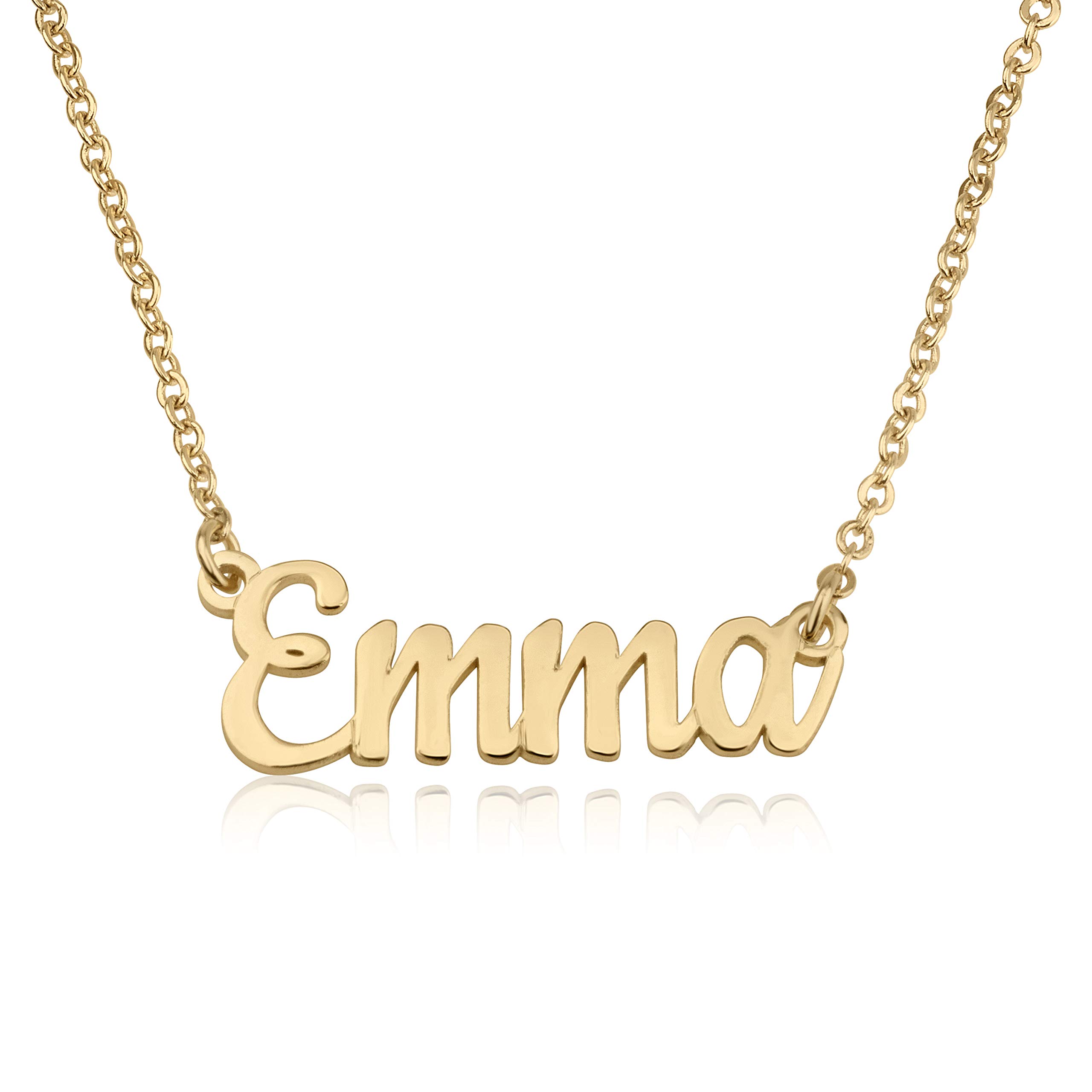 Beleco JewelryNameplate Name Necklace Customized Name plate Jewelry Personalized Pendant Christmas Birthday Gift Ideas