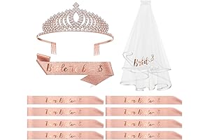 Bachelorette Kit - Rose Gold Bridal Party Decorations Set for Unforgettable Bridesmaids and Bride