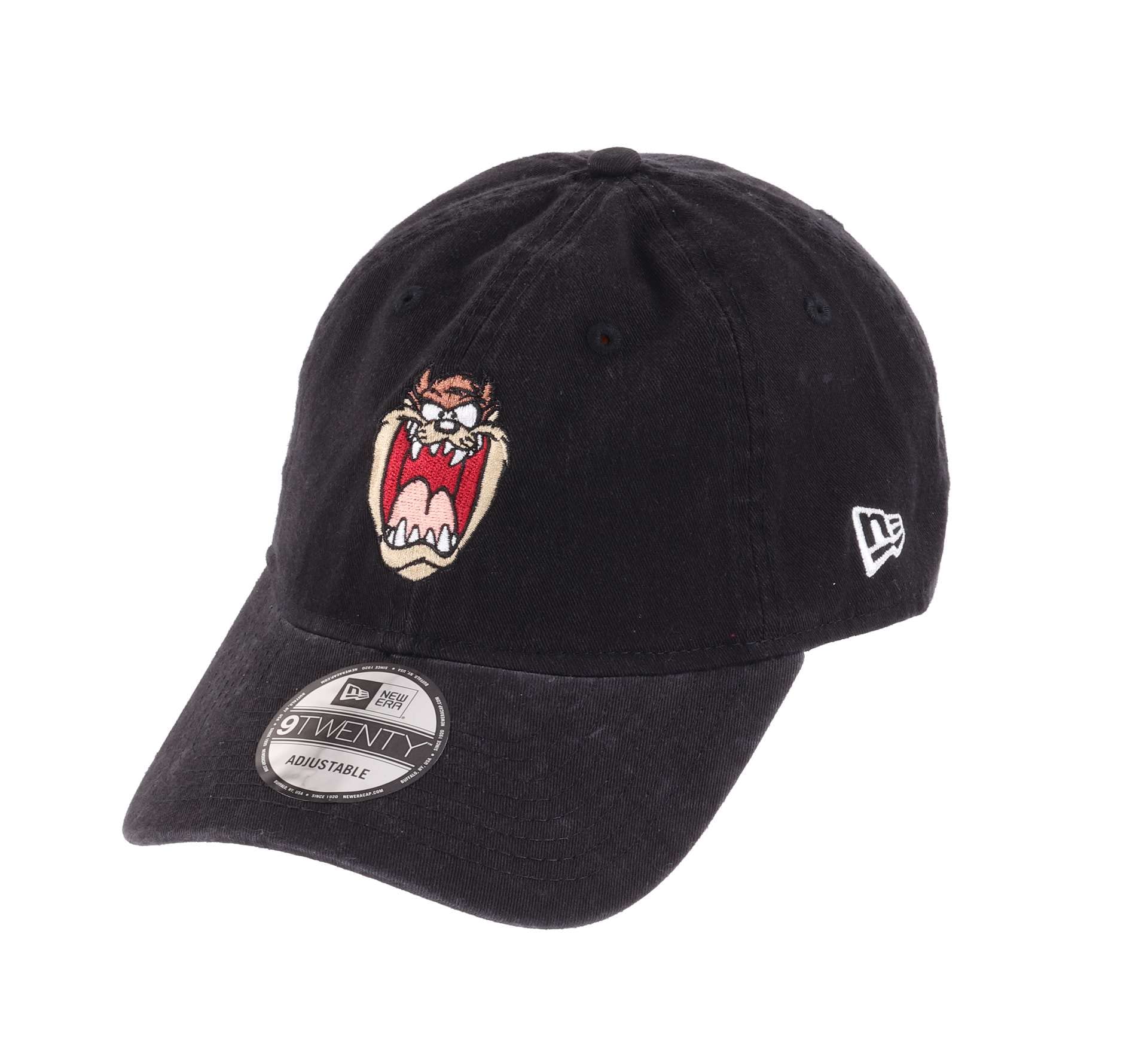 New Era Men's 9Twenty-Taz-Black#26785 Looney Tunes Taz Head Black 9Twenty Unstructured Strapback Cap - One-Size
