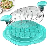 Vista 15 de Desmenuzadora de Pollo Desmenuzadora de Pechuga de Pollo Grande Herramienta Giratoria con Cepillo y Tenedor, Máquina Desmenuzadora de Carne Visible