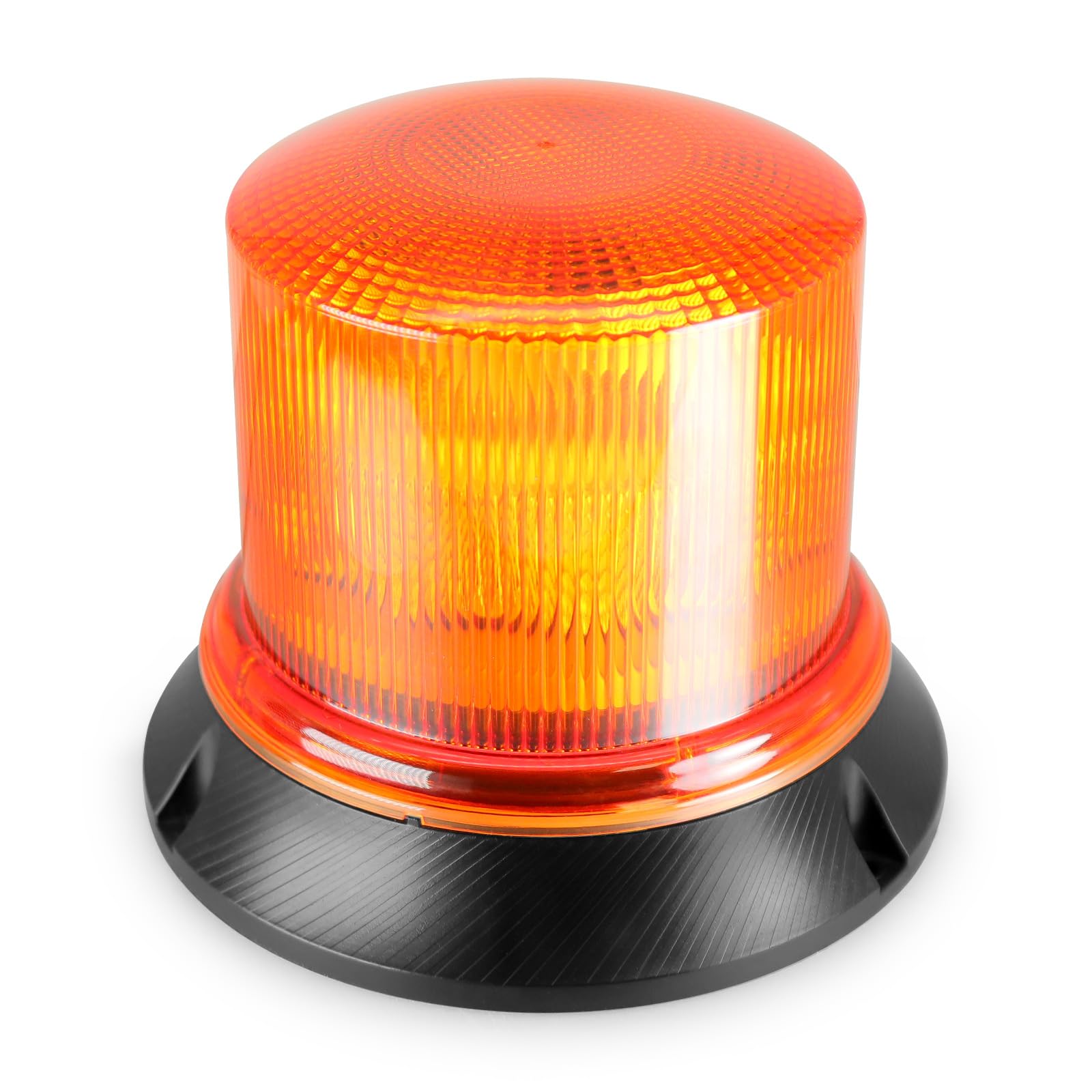 Agrieyes Amber Beacon 5.1Inches, LED Safety Warning Lights for Trucks, 8 Modes Flashing Emergency Strobe Lights for Caution Hazard Trailer Snow Plow Postal Car Bus Vehicles, IP67 Waterproof