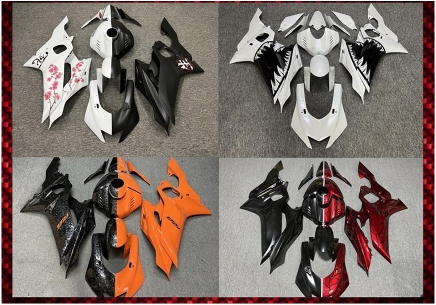 Motorcycle Fairing Set Body Kit Fit Plastic For YZFR6 YZF-R6 YZF R6 2017 2018 2019 2020 2022 2023 2024 Accessories Zxmt(20)