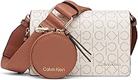 Calvin Klein Women's Millie Triple Compartment Camera Crossbody Bag - Organized Vegan Leather Essential