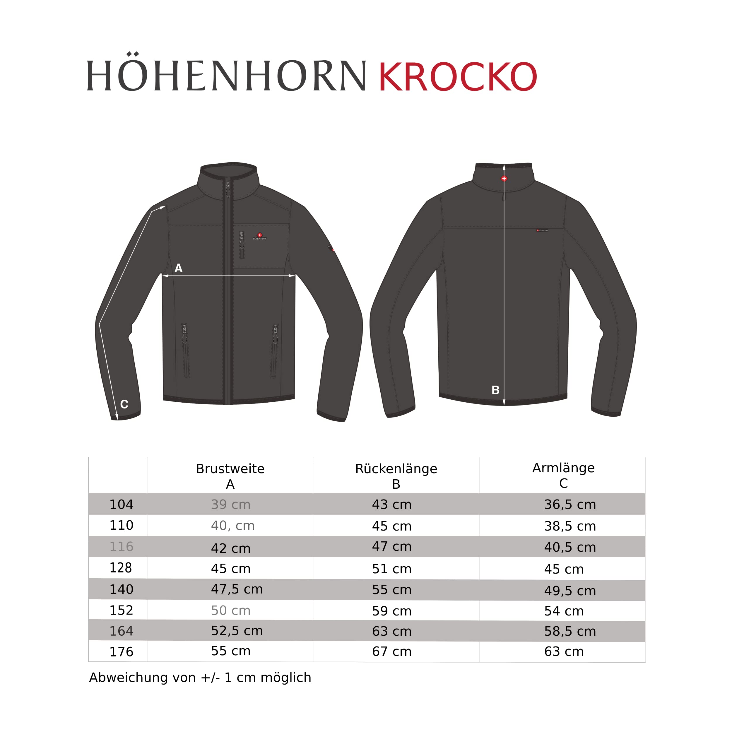 Höhenhorn Krocko kurtka dziecięca dla chłopców i dziewczynek, kurtka przejściowa, pikowana
