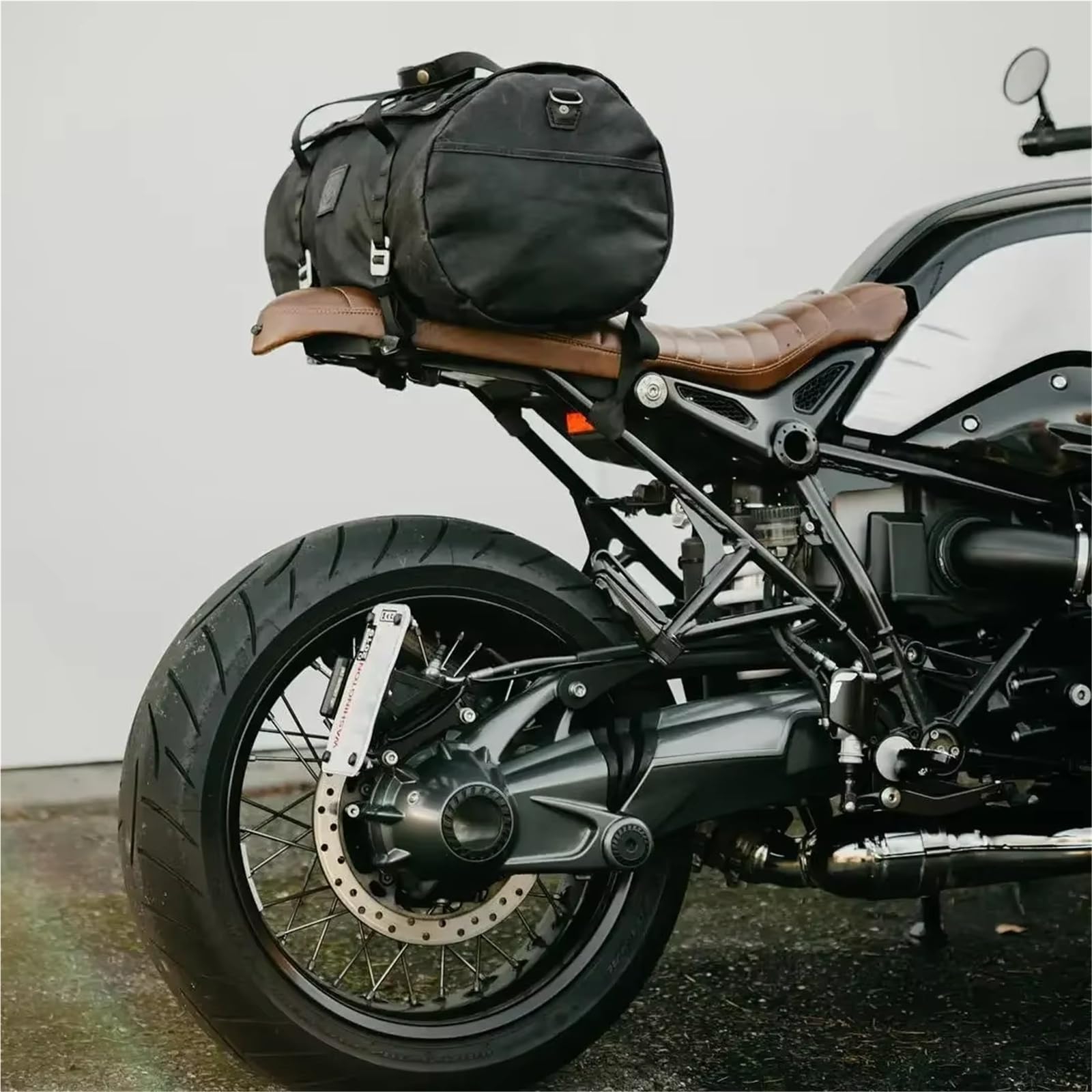 Moto Sacoche Selle Pour Sacoche Siège Arrière Moto Vintage Résistante Aux Éclaboussures Universelle Sac À Main Voyage Fourre-tout Toile