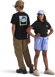 remera de manga corta para niños Stay Exploring - remera gráfica informal para niños y niñas, tela de algodón suave