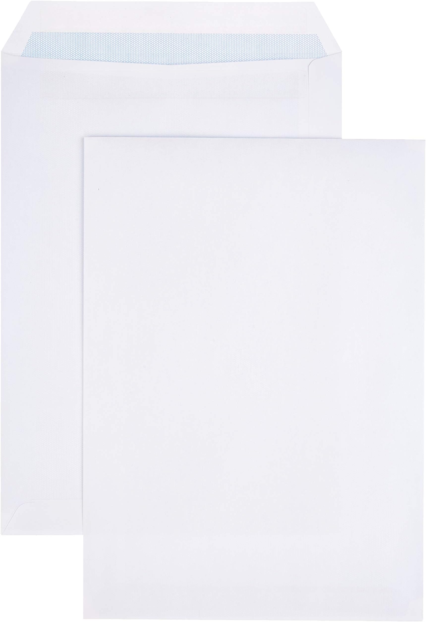 Amazon Basics C4 Self-Seal Envelopes, White, 90 gsm, 250 Pack