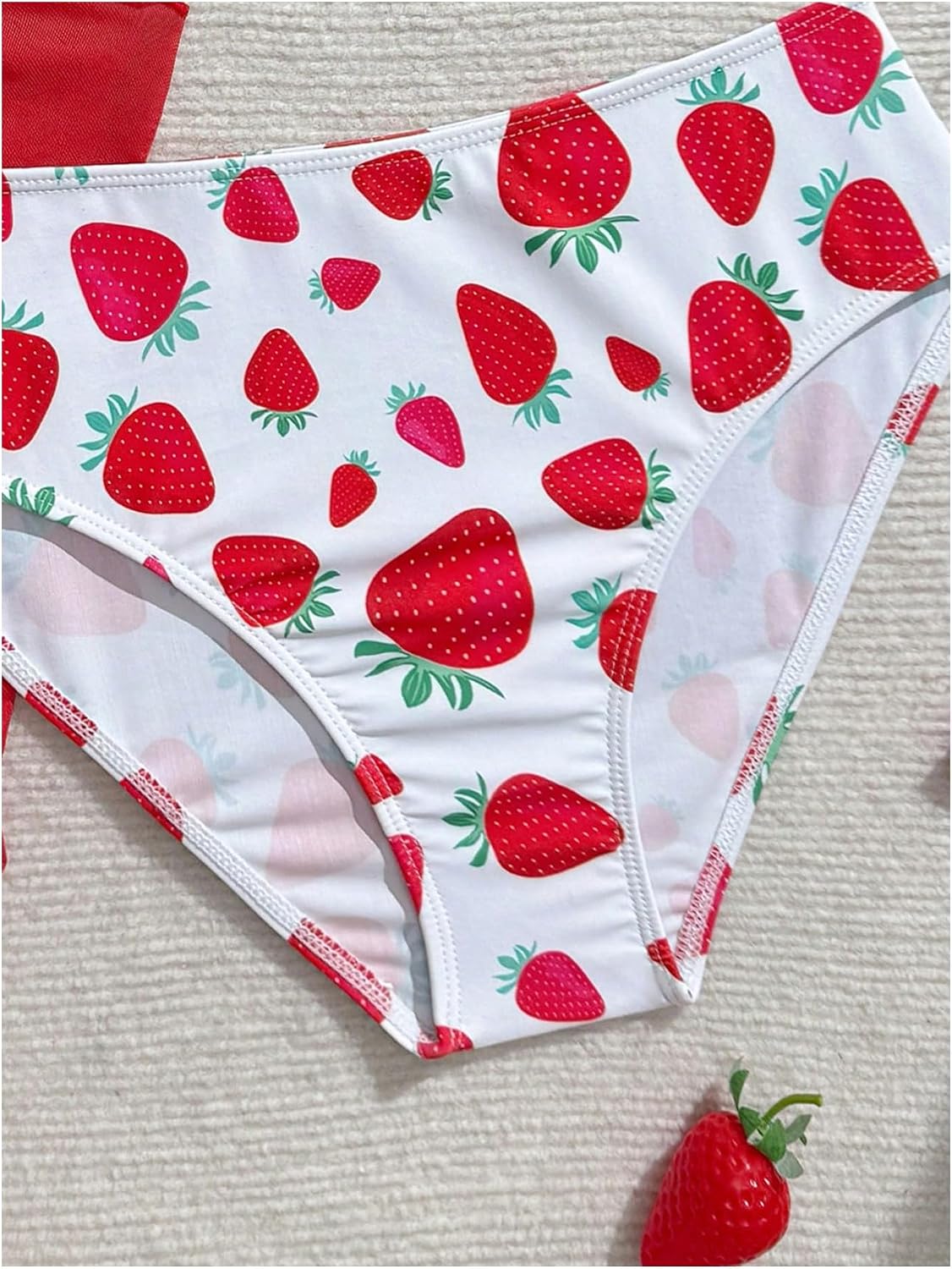 SOLY HUX Girl's Cute Swimsuit Bow Bikini 3 Piece Bathing Suits Swimwear with Sarong Cover Up