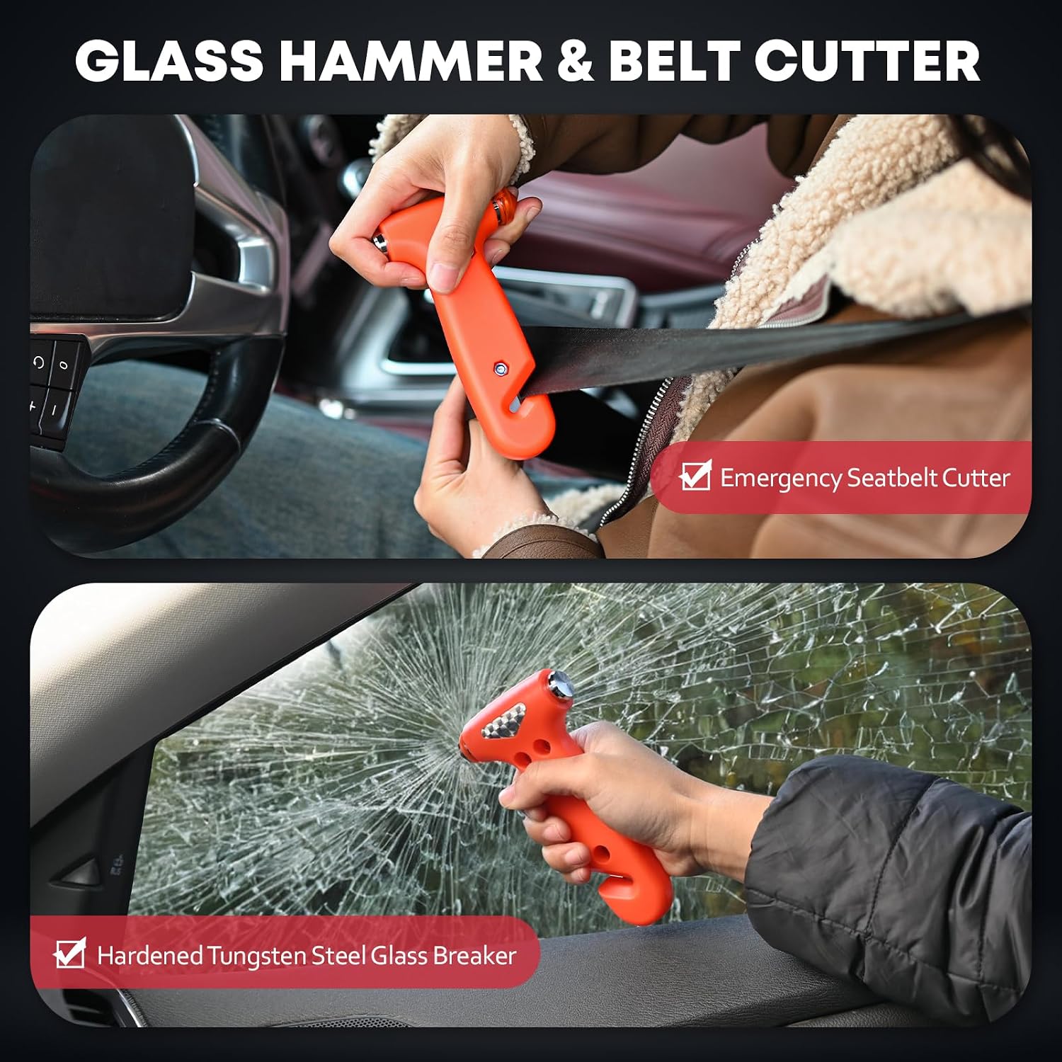Roadside Emergency Car Kit for New Drivers, Families & Travel