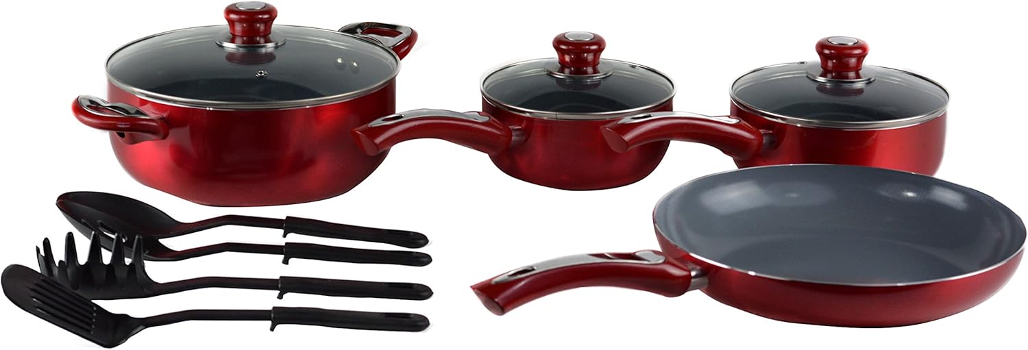 Ceramic Cookware Set, Standard, Metal