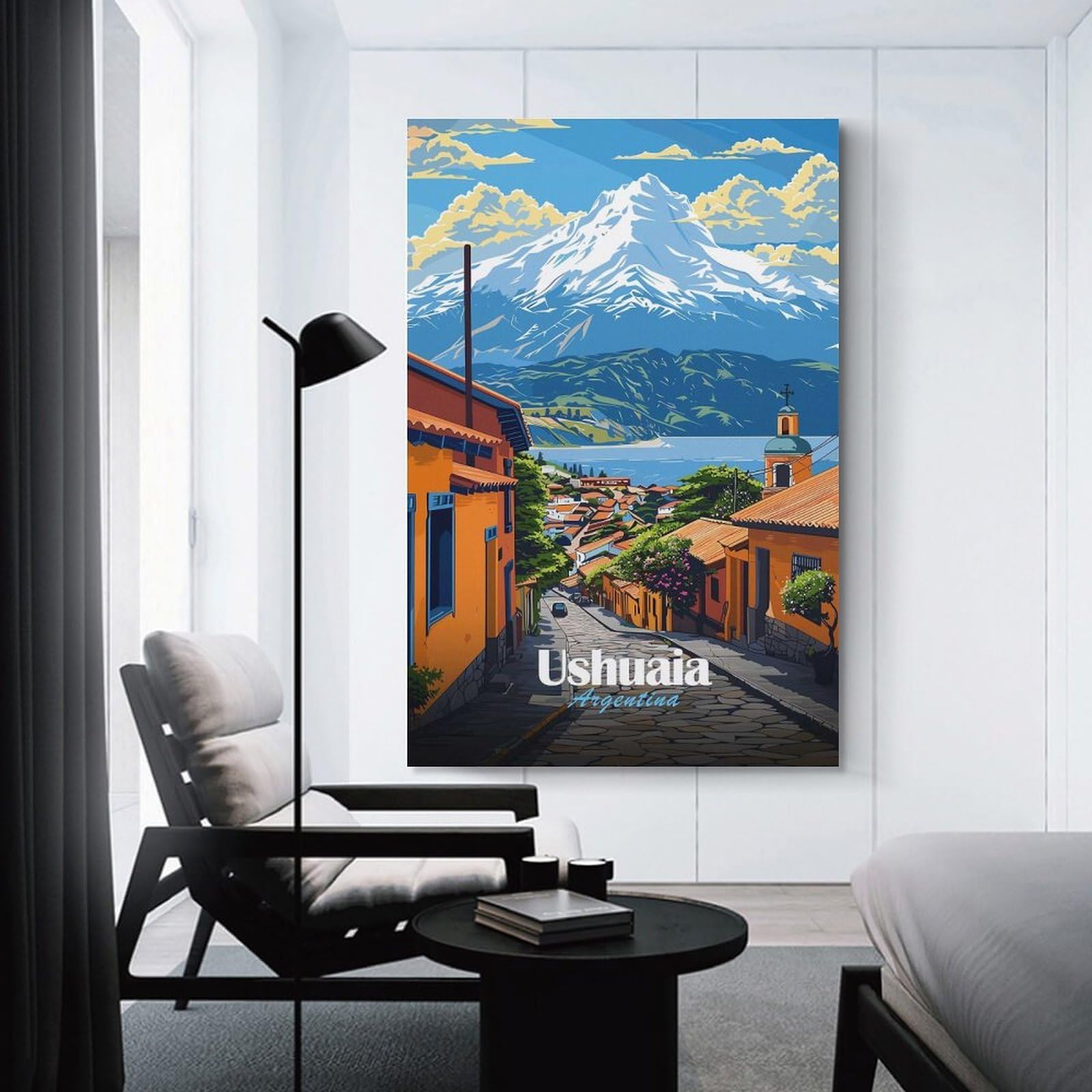 Junmoney Wall Picture Print Ushuaia, Argentina, 20x30inch(50x75cm), for Entrance Walls, Hall Decor Or Foyers, A Neat Decor Update for Hallways