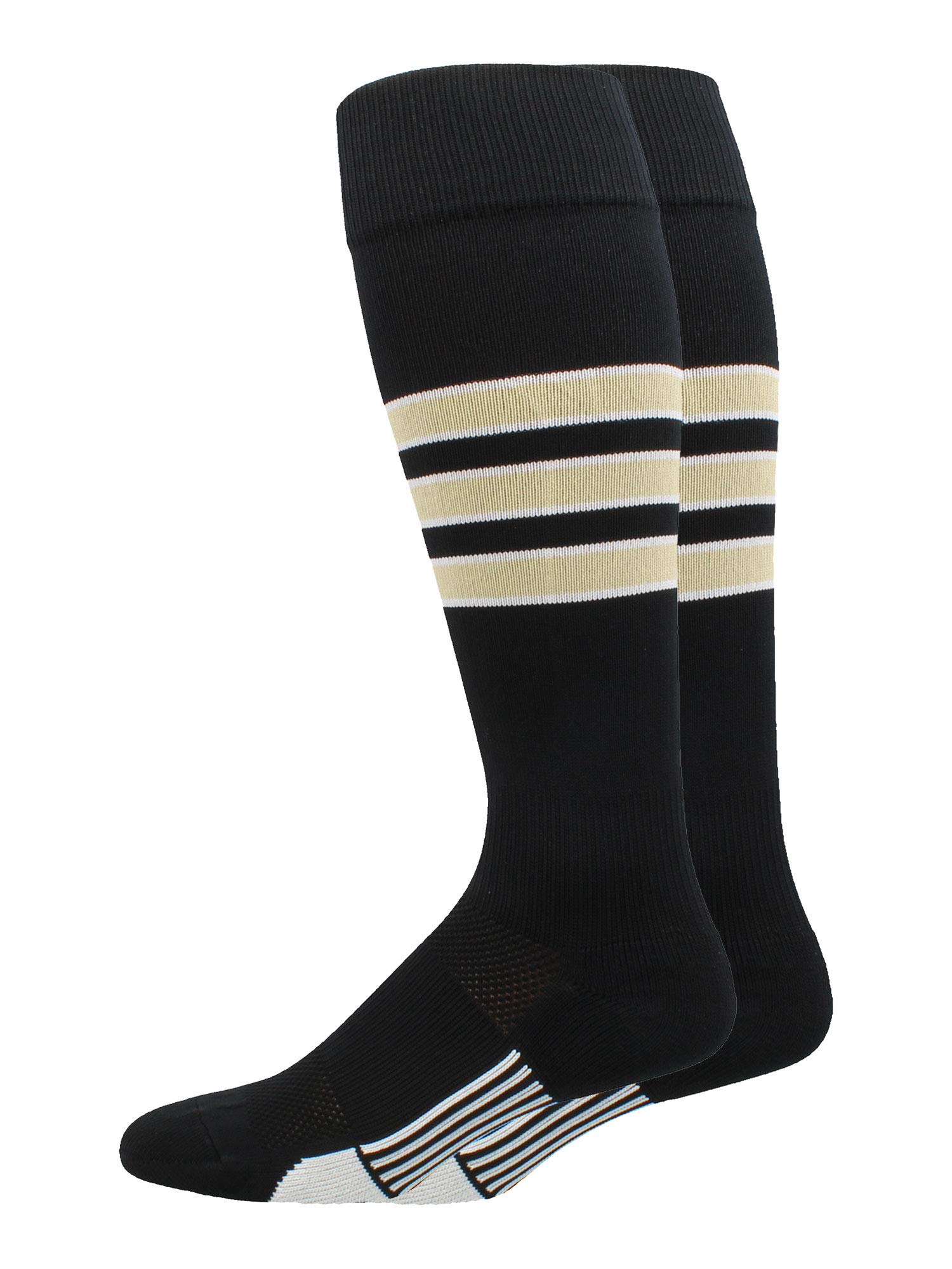 MadSportsStuff Dugout Striped Baseball Socks Softball Youth & Adult Boys Girls Men Women Over the Calf OTC Long Socks | Made in the USA