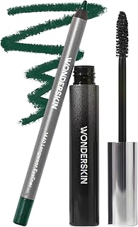 Wonderskin Infinite Rizz Mascara Black and 1440 Longwear Pine Eyeliner Pencil Set