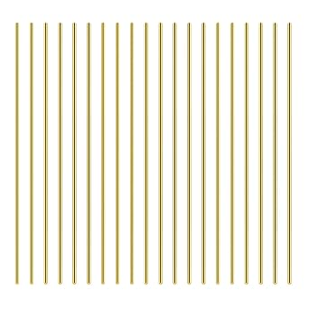 DYWISHKEY 20 Pieces 1mm Brass Rods, Brass Round Stock Lathe Bar Stock for DIY Craft Making, Handle Pin, 1mm in Diameter, 100mm in Length