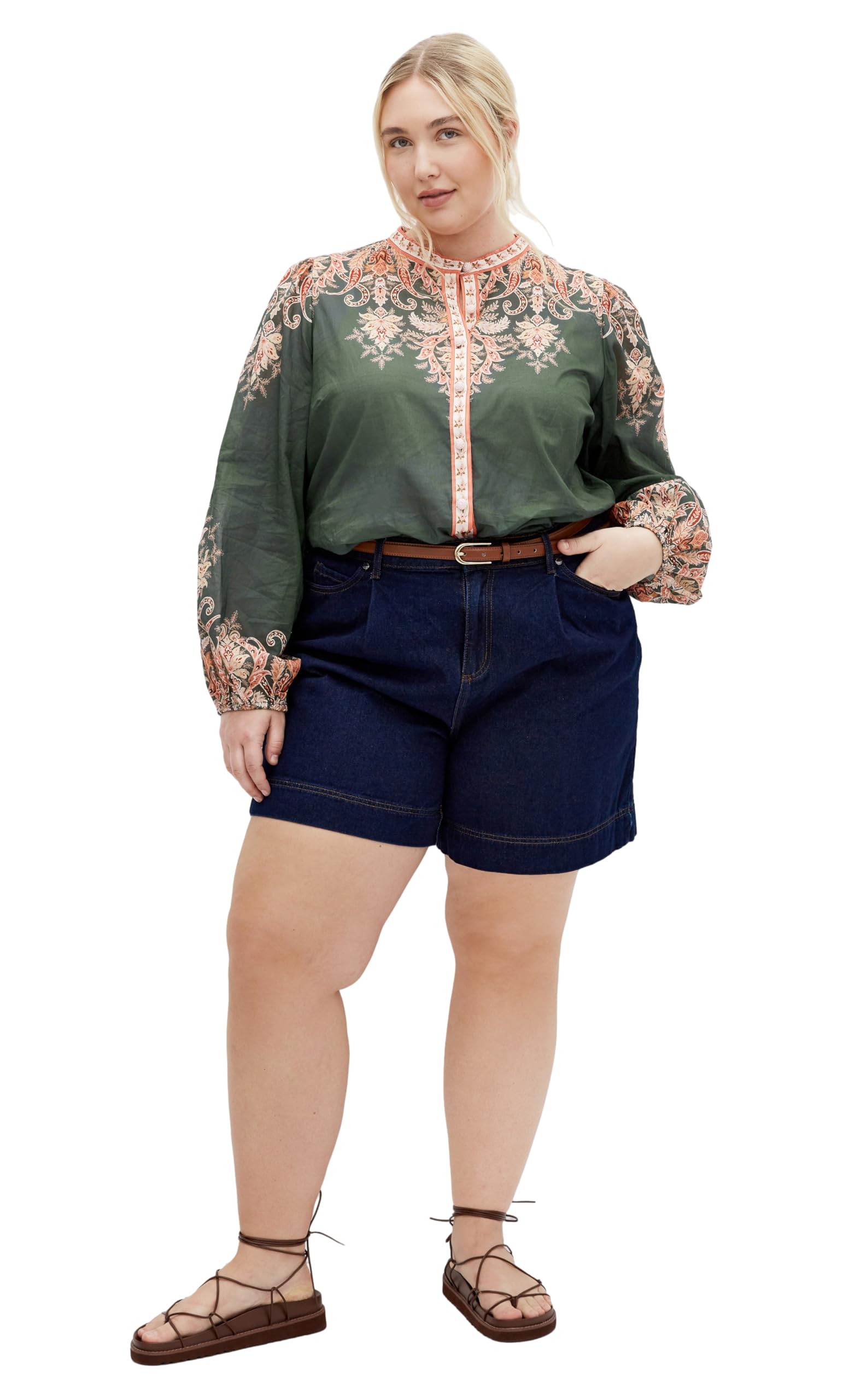 City Chic Women's Chloe Placement Shirt