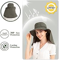 Vista 3 de Palmyth Sombrero de red de cabeza, sombrero de sol Safari Hat